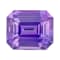 Purple Sapphire Loose Gemstone Unheated 6.82x5.73mm Emerald Cut 1.62ct