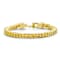 Mesh Link Bracelet In 14K Gold Over Brass