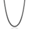 Invicta Men's Curb Link Chain Necklace 6mm In Stainless Steel 24 Inch