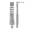 Rhodium Over Sterling Silver Polished Fancy 3-Row Cubic Zirconia Post
Dangle Earrings