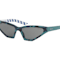 Prada PR12VS Camoflage Green Frame / Gray Lenses Sunglasses