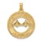14k Yellow Gold Textured CHARLESTON Bridge Charm