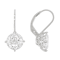 Large Round Moissanite Solitaire Drop Earrings In Platinum-Enhanced
Sterling Silver
