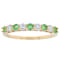 Tsavorite And Lab-Grown Diamond Band Ring In 18K Gold Over Sterling
Silver 0.53ctw