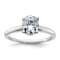 Rhodium Over 14K White Gold 1 1/2 ct. G H I True Light Oval Moissanite
Solitaire Ring