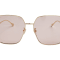 Gucci Gold Tone Frame / Brown Lens Sunglasses