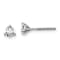 Rhodium Over 14K Gold Lab Grown Diamond 1/2ct. VS/SI GH+, 3 Prong
Screwback Earrings