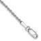 Rhodium Over 14k White Gold Diamond-Cut Ropa Link Bracelet