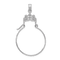 Rhodium Over 14K White Gold Filigree Charm Holder