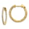 14K Yellow Gold Oro Spotlight Lab Grown Diamond SI+, H+, In and Out
Hinged Hoop Earrings