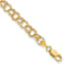 14k Yellow Gold 6mm Double Link Charm Bracelet
