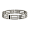 Titanium Brushed and Polished Black IP-plated Bracelet