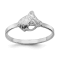 Rhodium Over Sterling Silver Polished and Textured Horse Children's Ring