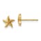14K Yellow Gold Starfish Post Earrings