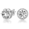 CZ Stud Earrings In Sterling Silver