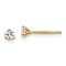 14K Yellow Gold Lab Grown Diamond 1/5ctw Certified VS/SI GH 3-Prong Earrings