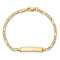 10k Yellow Gold Children's Figaro Link ID Bracelet