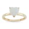 Lab Created Opal 10K Yellow Gold Heart Ring 1.10ctw