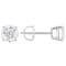 Lab-Grown Diamond Stud Earrings In 10K White Gold 2.00ctw