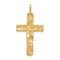 14K Yellow Gold Nugget Cross Pendant