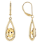 Citrine Oval Dangle Earrings In 18K Gold Over Sterling Silver 2.61ctw