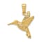 14K Yellow Gold Hummingbird Pendant