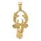 14k Yellow Gold 3D Deer Head Charm