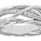 CZ Crossover Band Ring In Sterling Silver 0.33ctw