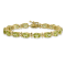 14k Yellow Gold Peridot Bracelet
