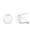8-9mm white cultured freshwater pearl rhodium over sterling silver earrings