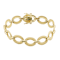 18k Gold Over Brass Link Bracelet
