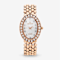 Croton The Valissa Rose Tone Oval Mother Of Pearl Dial Watch with
Diamond Markers