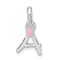 Sterling Silver Letter A with Enamel Pendant