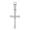 Rhodium Over 14K White Gold 0.02ct. Diamond Cross Pendant