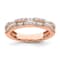 14K Rose Gold Diamond Wedding Band 1.01ctw