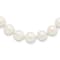 Rhodium Over Sterling Silver 10-11mm White Freshwater Cultured Pearl Necklace
