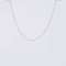 Platinum 950 Over Sterling Silver Thin 16 Inch with 2 Inch Extension
Cable Chain Necklace