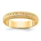 14K Yellow Gold 3mm Design Etched Wedding Band