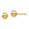 14k Yellow Gold Polished 5mm Ball Stud Earrings