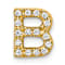 10k Yellow Gold 0.16 cttw Diamond Letter B Initial Charm