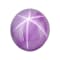 Purple Star Sapphire Unheated 9.3x8.6mm Oval Cabochon 5.29ct