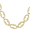 Turkish Mariner Chain Necklace In 18K Gold Over Sterling Silver 8mm 18 Inch