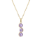 Lab Created Alexandrite Sapphire 18k Yellow Gold Over Silver December
Birthstone Pendant 3.87ctw