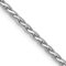 Rhodium Over 14k White Gold 1.6mm Solid Diamond-Cut Parisian Wheat 30
Inch Chain