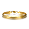 Sleek Snake Chain Bracelet In 14K Gold Over Brass