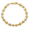 14k Yellow Gold Textured Sea Life Link Bracelet