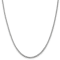 14K White Gold 2mm Franco Chain Necklace