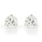 White lab-grown diamond 14kt white gold martini stud earrings 2.00ctw