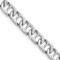 Rhodium Over 14k White Gold 6.5mm Hand-polished Fancy Mariner Link Bracelet