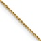 14k Yellow Gold 0.85mm Solid Diamond-Cut Spiga 24 Inch Chain